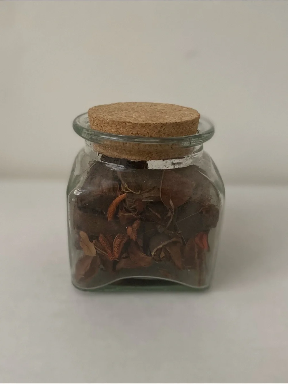 Cork-Top Glass Jar with Brown Potpourri - Home Accents